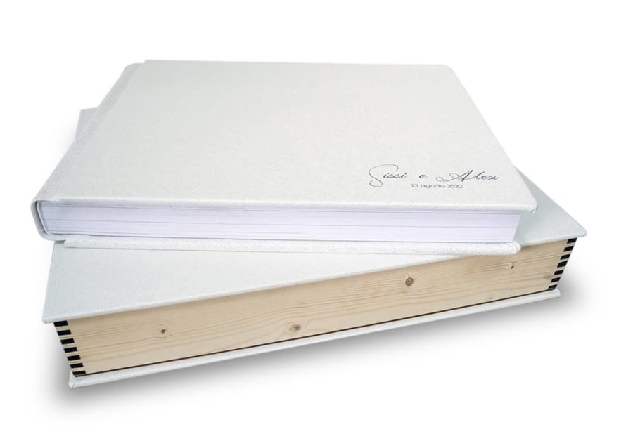 Box Luxury Glitter Bianco